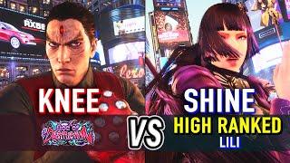 T8  KNEE (Kazuya) vs SHINE (High Ranked Lili)  Tekken 8 High Level Gameplay