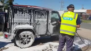 Chiefs' Touchless Cleaning Technique – Active Diamond on a Jeep