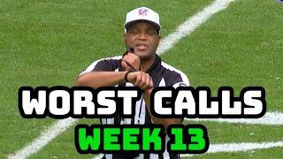 Top 7 Worst Referee Calls of Week 13 | NFL 2020 Missed calls