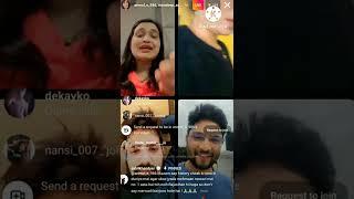 Malaika with shaan Jain and Chintan Patel new comady Live #instalive