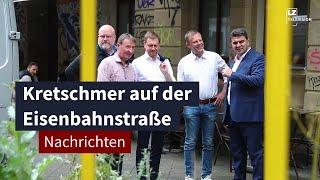 Sachsens Ministerpräsident Kretschmer in der Eisenbahnstraße | LZ TV Nachrichten