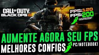 COMO AUMENTAR O FPS NO COD BO6 E REDUZIR O DELAY !  MELHORES CONFIGURAÇÕES NO BO6 E MENOS INPUT LAG