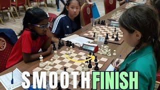 10-year-old calmly converts her advantage | Leah Joseph vs Zhansaya Sholpanbek | World Cup Youngster