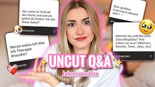 Jahresvorssätze, Beziehungs update & ab wann Therapie? #UNCUTQ&A |NicoleDon