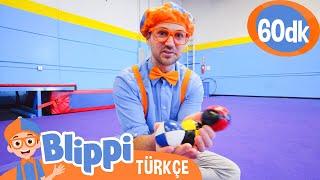 Blippi Sirk Numaraları Öğreniyor - Kapalı Trambolin ve Hulahup | Blippi Türkçe