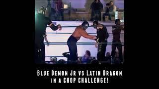 Blue Demon Chop Battle #toronto #wrestling #lucha #wwe #canadianwrestling