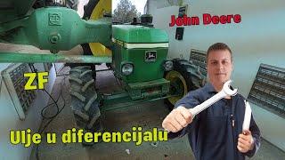 IZ GARAŽE: Zamena ulja u prednjem diferencijalu na John Deere 2040, ulje katastrofa!!!