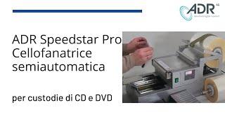 Cellofanatrice semiautomatica per custodie di CD e DVD - ADR Speedstar Pro