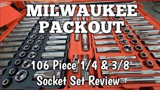 Must Have Mechanics Tools. Milwaukee Packout 106 Piece 1/4 & 3/8 Socket Set Honest Mechanic Review.