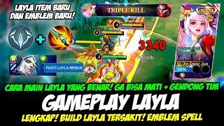 LAYLA ITEM BARU + GAMEPLAY LAYLA COLLECTORCARA MAIN LAYLA TERBARUEMBLEM BUILD LAYLA TERSAKIT 2024