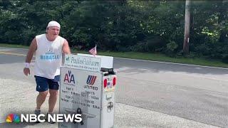 This former flight attendant uses a beverage cart to honor 9/11 crew members