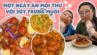 Một Ngày Ăn Mọi Thứ Với Sốt Trứng Muối | Pít Ham Ăn