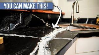 AMAZING DIY Kitchen Remodel for under $350 | Black River Soapstone