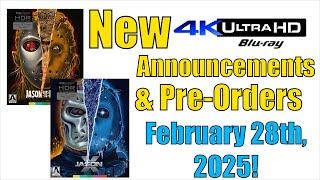 New 4K UHD Blu-ray Announcements & Pre-Orders for February 28th, 2025!