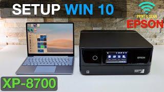 Epson XP 8700 Printer Setup Win 10 : Wireless Print & Scan Video.
