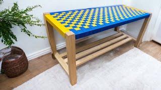 DIY Tutorial: Make a Bench with Woven Seat in Minutes - Easy Polkilo Project