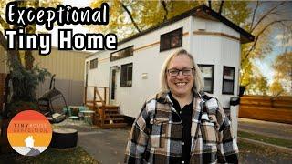 Her beautiful Tiny House really wows! Downsized for more flexibility