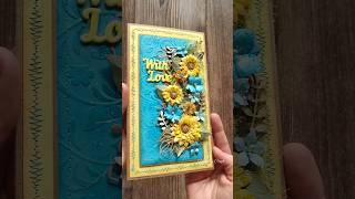 Beautiful Blue and Yellow Cards / Greetings Cards / Unique Cards / Cardmaking / Handzy Craft