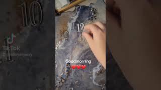 clock epoxyresinart