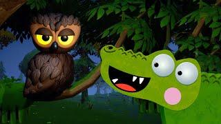 Silly Crocodile Nighttime Fun with Friends | Just For Kids