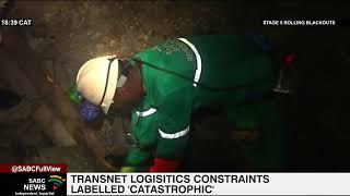 Transnet's logistics constraints labelled a 'catastrophe'