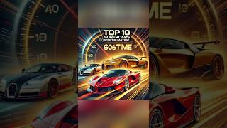 Top 10 Fastest Supercars That Go 0 to 60 MPH in Seconds 2024 #car #youtubeshorts #shorts