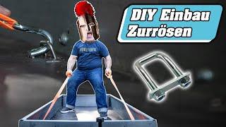 DIY Zurrösen nachrüsten | Kleiner Anhänger Zurrösen einbauen | Anhänger Ösen einbauen | Spanngurte