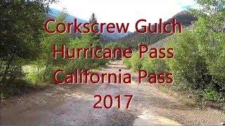 Corkscrew Gulch Hurricane Pass California Pass Colorado 2017