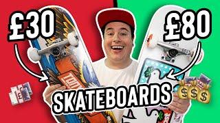 CHEAPEST VS MOST EXPENSIVE SKATEBOARD DECK AT SKATEHUT