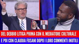 DEL DEBBIO SHOW DISTRUGGE FUSANI E IL MEDIATORE DURANTE L'INTERVISTA AL CAPOTRENO AGGREDITO