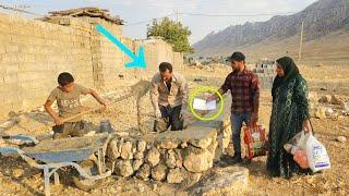 Retrieving money from the land owner by Nemat. and progress in building the house #deoora