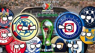 La Liguilla de la Liga MX Clausura 2024 en Countryballs #countryballs #ligamx #clausura2024