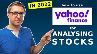 How to use YAHOO FINANCE for Stock Analysis in 2022