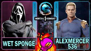 MK1 Wet Sponge (GHOSTFACE) VS Alexmercer536 (HOMELANDER)Mortal Kombat 14K 60ᶠᵖˢ