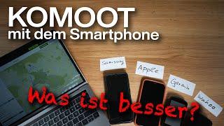 Komoot GPS Navigation: Smartphone vs. Garmin/Wahoo Fahrradcomputer - Ausführlicher Test!