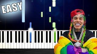 6IX9INE- GOOBA - EASY Piano Tutorial by PlutaX