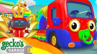 Rainbow Buses | Baby Truck | Gecko's Garage | Kids Songs