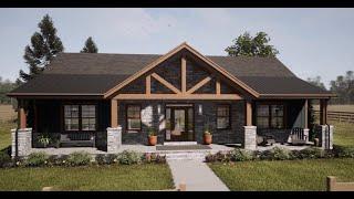 CRAFTSMAN HOUSE PLAN 7174-00001 WITH INTERIOR