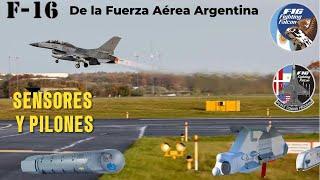 Pilones y sensores de los F 16 Argentinos