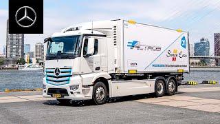 The eActros at Simon Loos and Albert Heijn | Mercedes-Benz Trucks