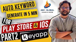 Free Keyword Research Tool For ASO | Automatic Keyword Generator For Games & Apps |