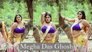 MEGHA DAS GHOSH IN CHIFFON | OUTDOOR SAREE VIDEO | BONG FASHION VLOG | 2025