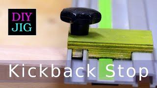 How to make a Kickback Stop for Festool Guide Rails - DIY JIG