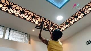 Easy and Quick MDF Jaali Installation  #interior #design #ideas