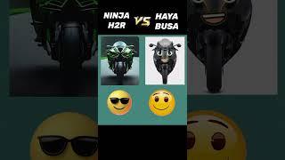 Ninja h2r vs Hayabusa l #shorts #ninjah2r #hayabusa