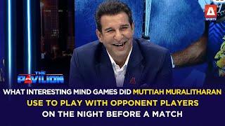 What mind games did "Muralitharan" use to play with opponent players on the night before a match? 