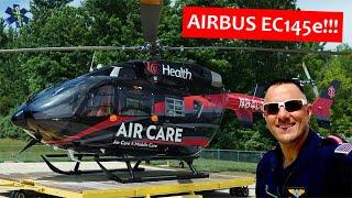 University of Cincinnati Air Care Medical Helicopter! Airbus EC145e Review and Flight! (58)