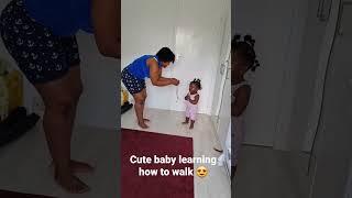 Baby Learning How To Walk #short #shortsfeed #shortvideos #amandastvshow