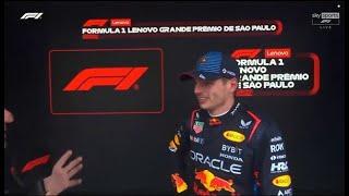 Max Verstappen's Incredible Comeback from Last to First! | Brazil GP 2024 Post-Race Interview