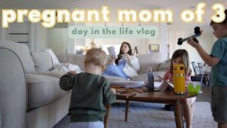 a typical day in the life of a pregnant mom of 3 | time change, mom struggles, sorting clothes